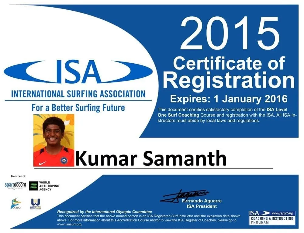 ISA-Certified-Surf-Instructor-Samanth-Kumar-Mantra-Surf-Club